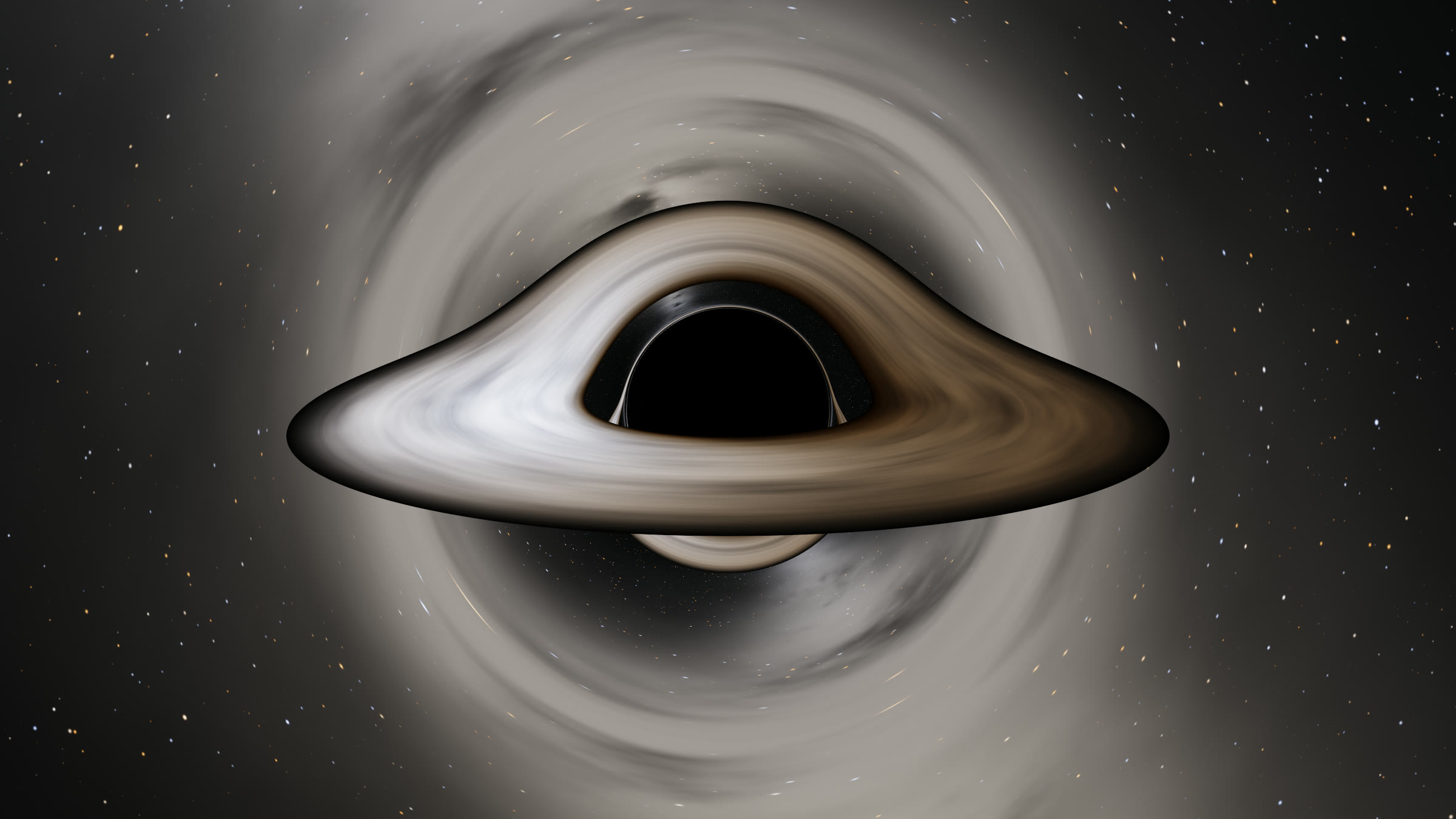 Black hole gravitational lensing simulation